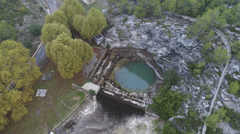 L'une des sources du Lez ©Régie des eaux de Montpellier