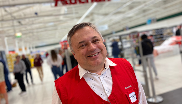 Frédéric Rey, directeur de l'hypermarché Auchan de Narbonne © Cyril Durand.