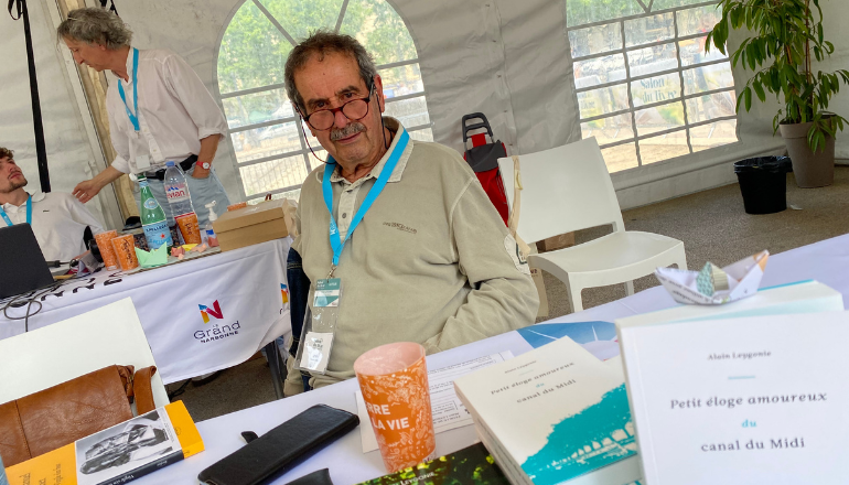 Alain Leygonie au Salon du livre de NArbonne, samedi 25 mai 2024 © Cyril Durand.
