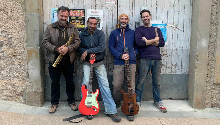 Le groupe Nimp, en tournée pour Rock dans les vignes en 2024 © DR.